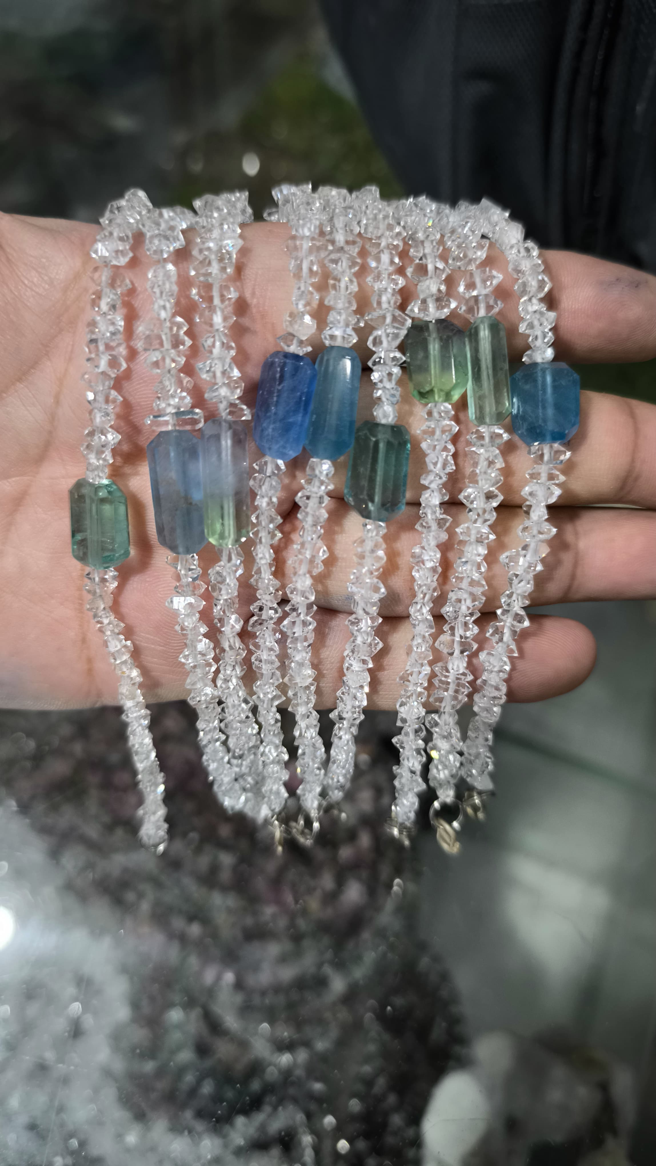 Diamond Quartz Bracelet